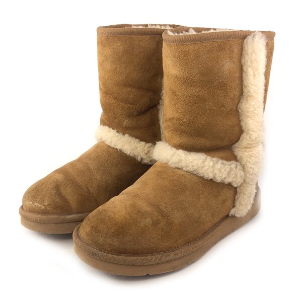UGG Carter Chestnut Sheepskin Winter Boots 6 - Picture 3 of 13